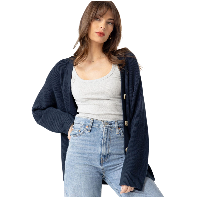 Cozy Earth Oversized Classic Cardigan - Cardigans