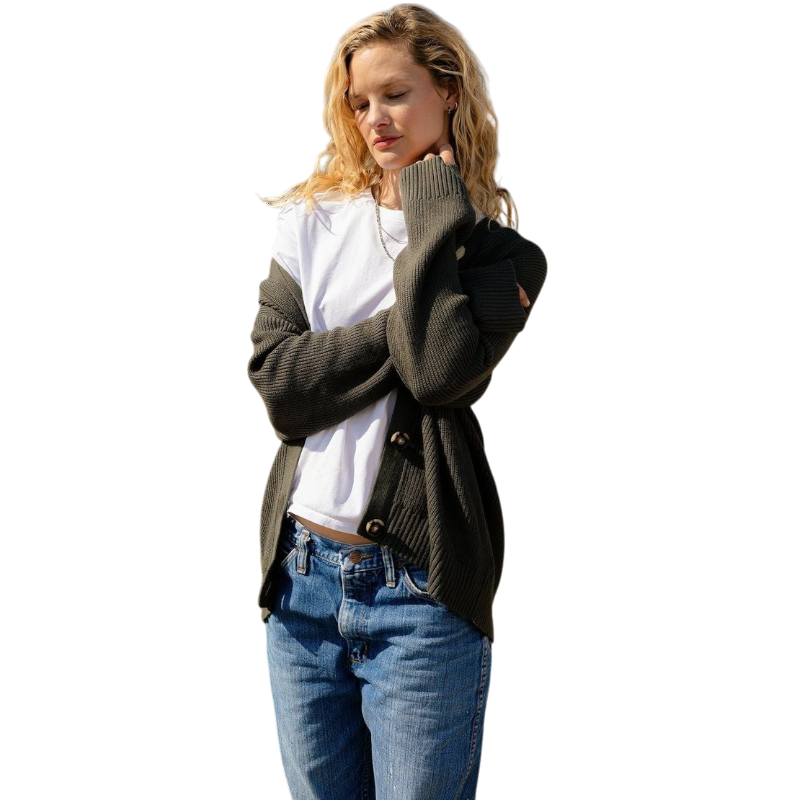 Cozy Earth Oversized Classic Cardigan - Cardigans