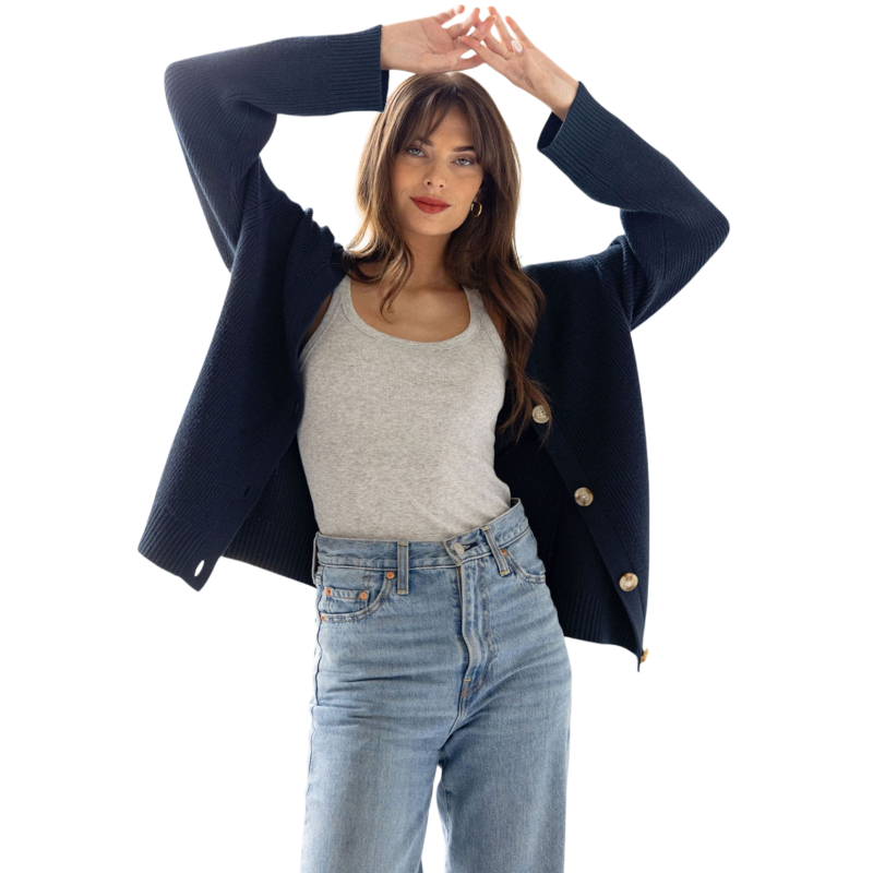 Cozy Earth Oversized Classic Cardigan - Cardigans