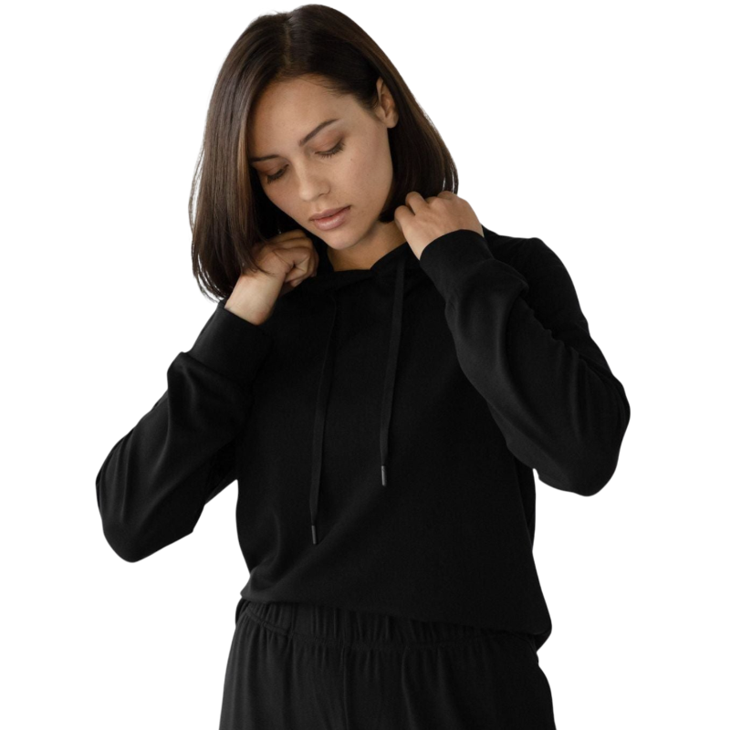 Cozy Earth Women’s Ultra-Soft Bamboo Hoodie - Black / XS - Hoodies