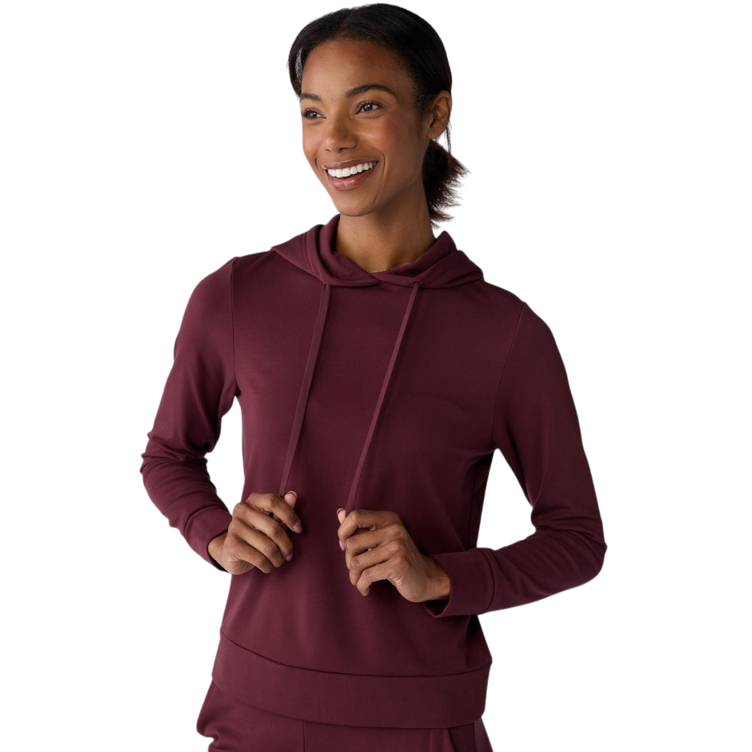 Cozy Earth Women’s Ultra-Soft Bamboo Hoodie - Burgundy / XS - Hoodies