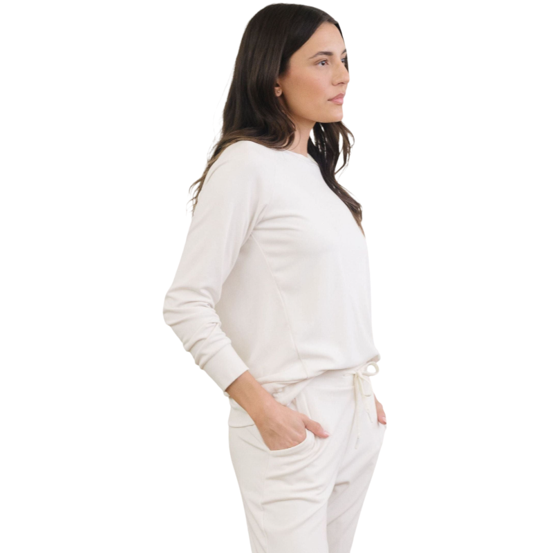 Cozy Earth Women’s Ultra-Soft Bamboo Pullover Crew - Sweatshirts