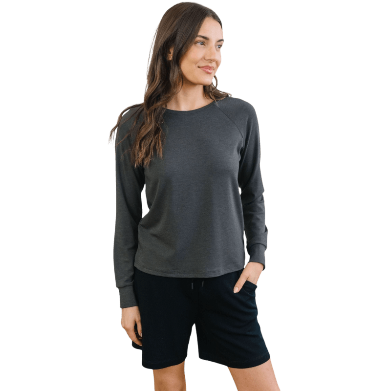 Cozy Earth Women's Ultra-Soft Bamboo Pullover Crew - Sweatshirts - SwagWear