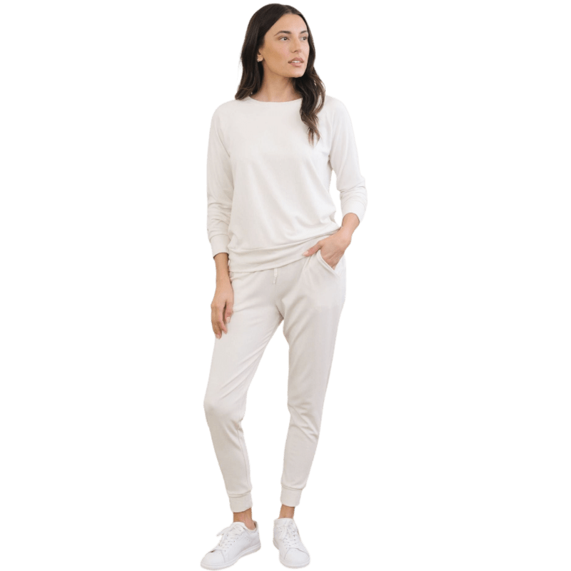 Cozy Earth Women's Ultra-Soft Bamboo Pullover Crew - Sweatshirts - SwagWear