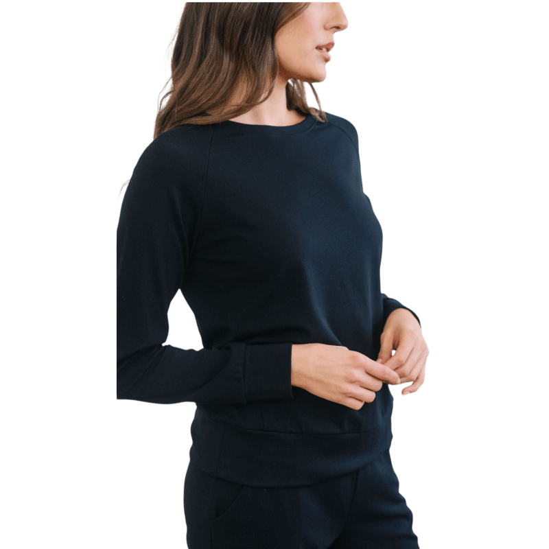 Cozy Earth Women's Ultra-Soft Bamboo Pullover Crew - Sweatshirts - SwagWear