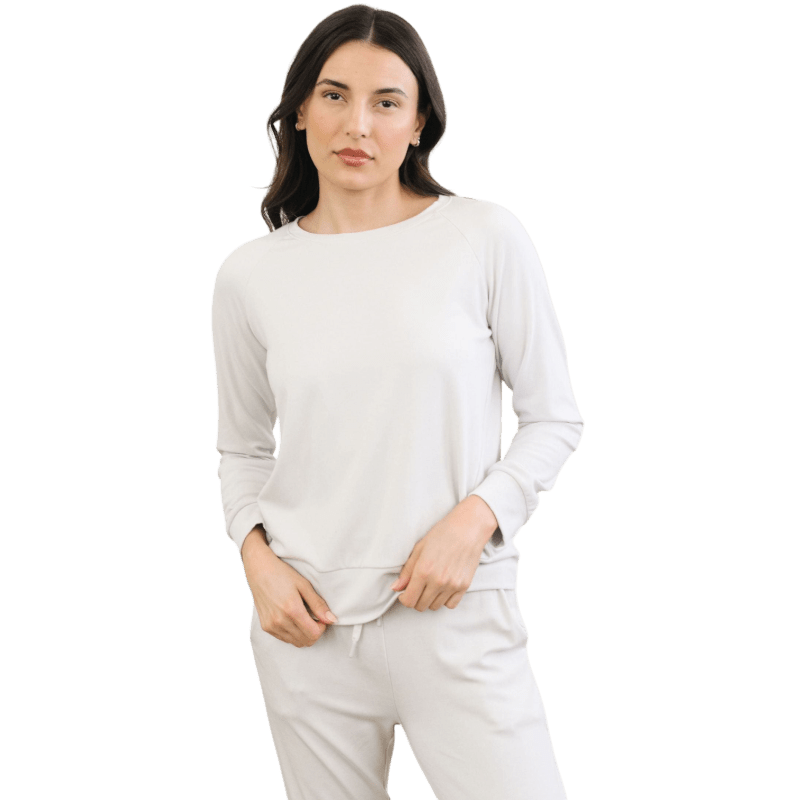 Cozy Earth Women's Ultra-Soft Bamboo Pullover Crew - Sweatshirts - SwagWear