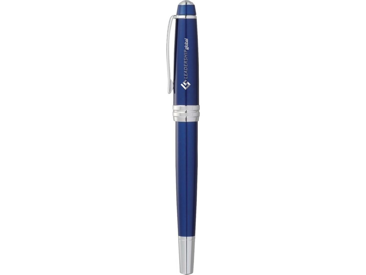 Cross® Bailey Blue Lacquer Roller Ball - Roller Ball Pens - SwagWear