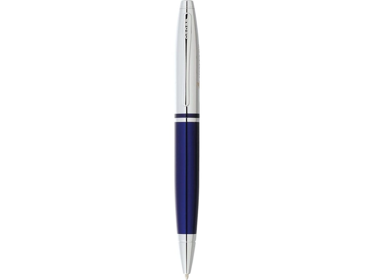 Cross® Calais Chrome Blue Ballpoint - Ballpoint Pens - SwagWear