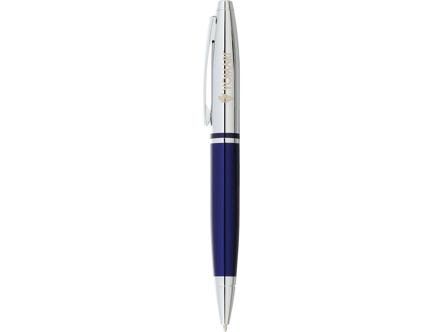 Cross® Calais Chrome Blue Ballpoint - Silver - Ballpoint Pens