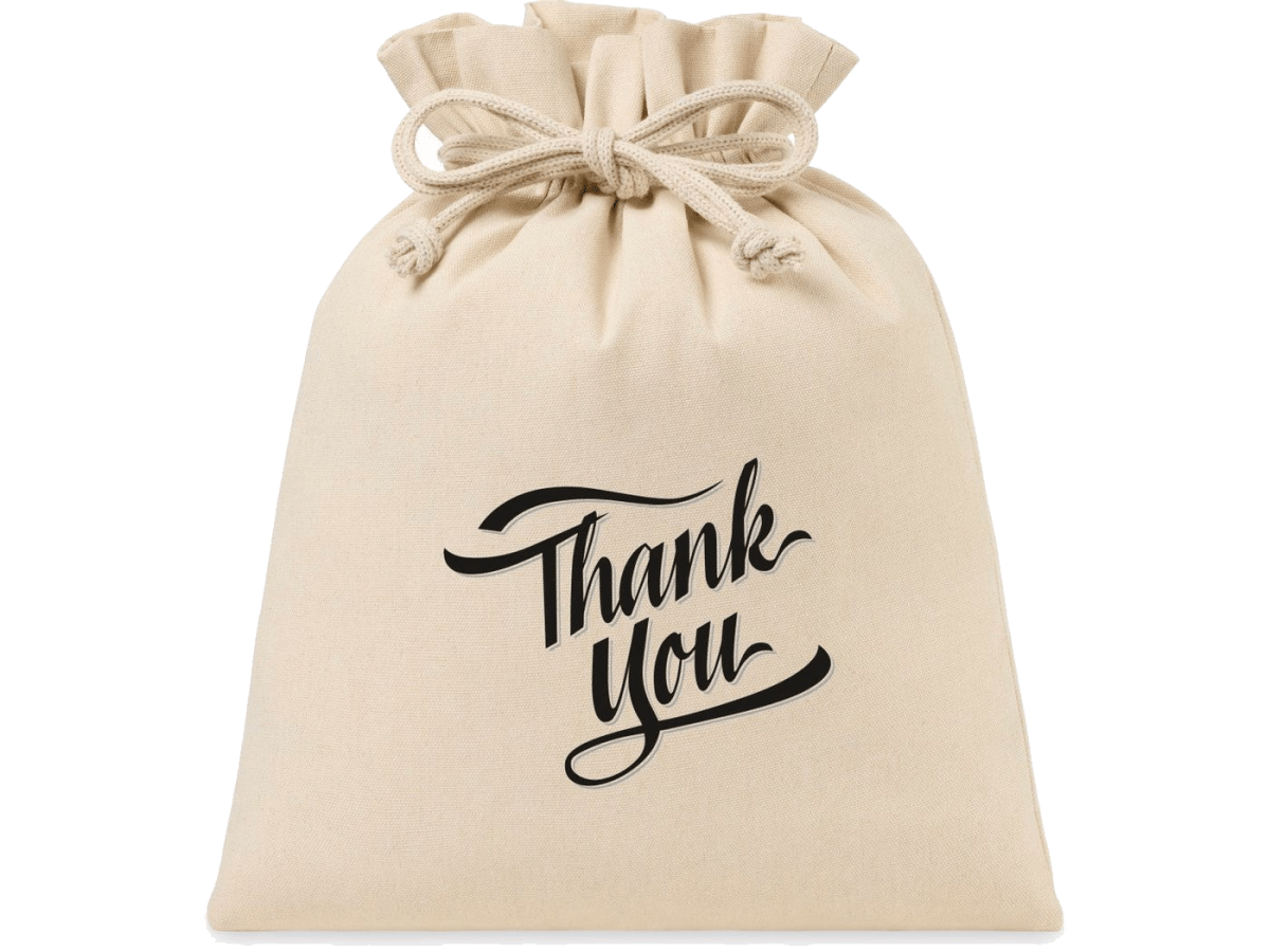 Eco-conscious Canvas Drawstring Gift Bag - Large - gift bag - SwagWear