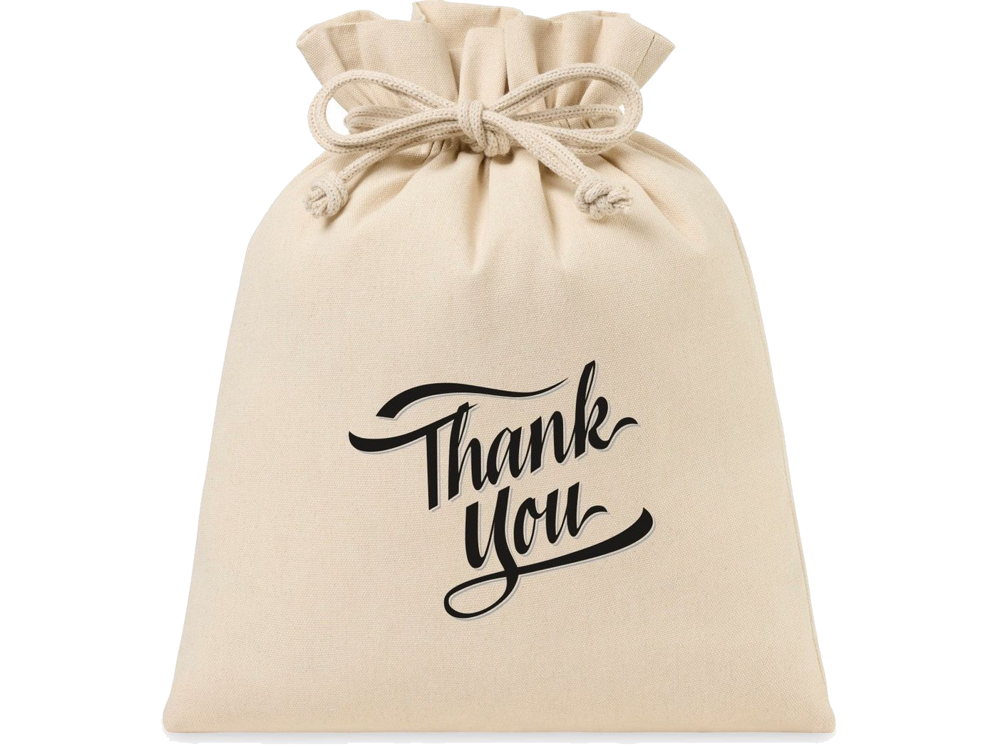 Eco-conscious Canvas Drawstring Gift Bag - Large - Natural - gift bag