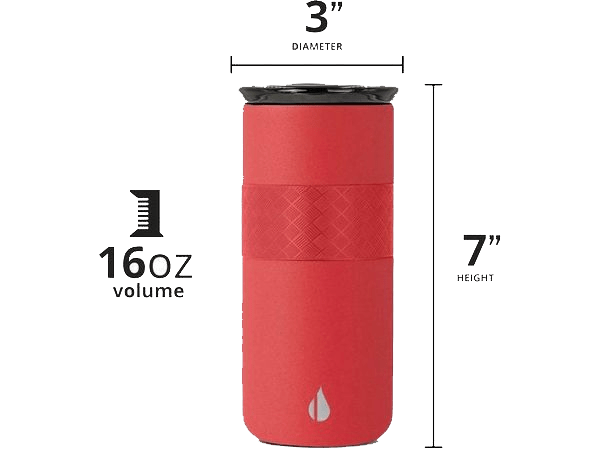 Elemental Artisan 16oz Tumbler - Matte Red - Tumblers - SwagWear