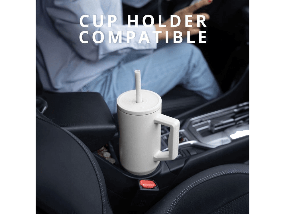Elemental Commuter 40oz Tumbler - White - Tumblers w/Straws - SwagWear