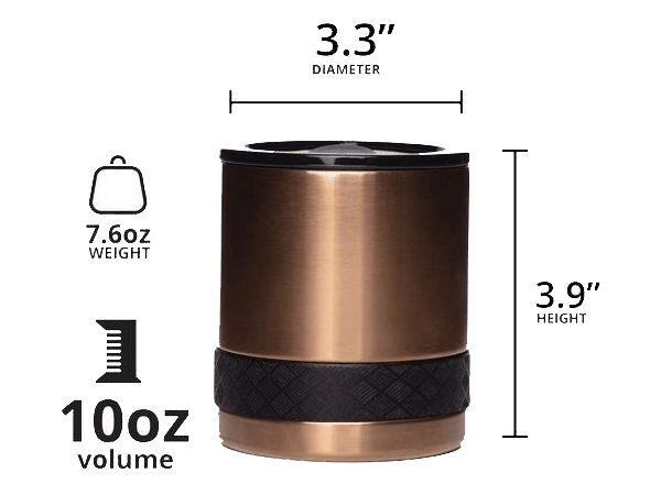Elemental Recess 10oz Rocks Tumbler - Copper - Rocks Tumblers - SwagWear