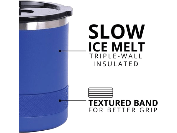 Elemental Recess 10oz Rocks Tumbler - Royal Blue - Rocks Tumblers - SwagWear