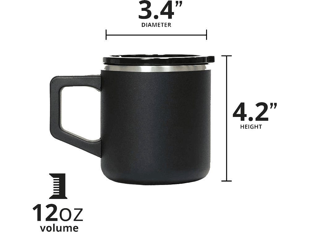 Elemental Summit 12oz Mug - Black - Mugs - SwagWear