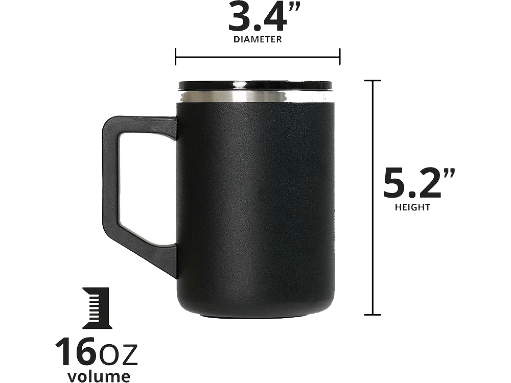 Elemental Summit 16oz Mug - Black - Mugs - SwagWear