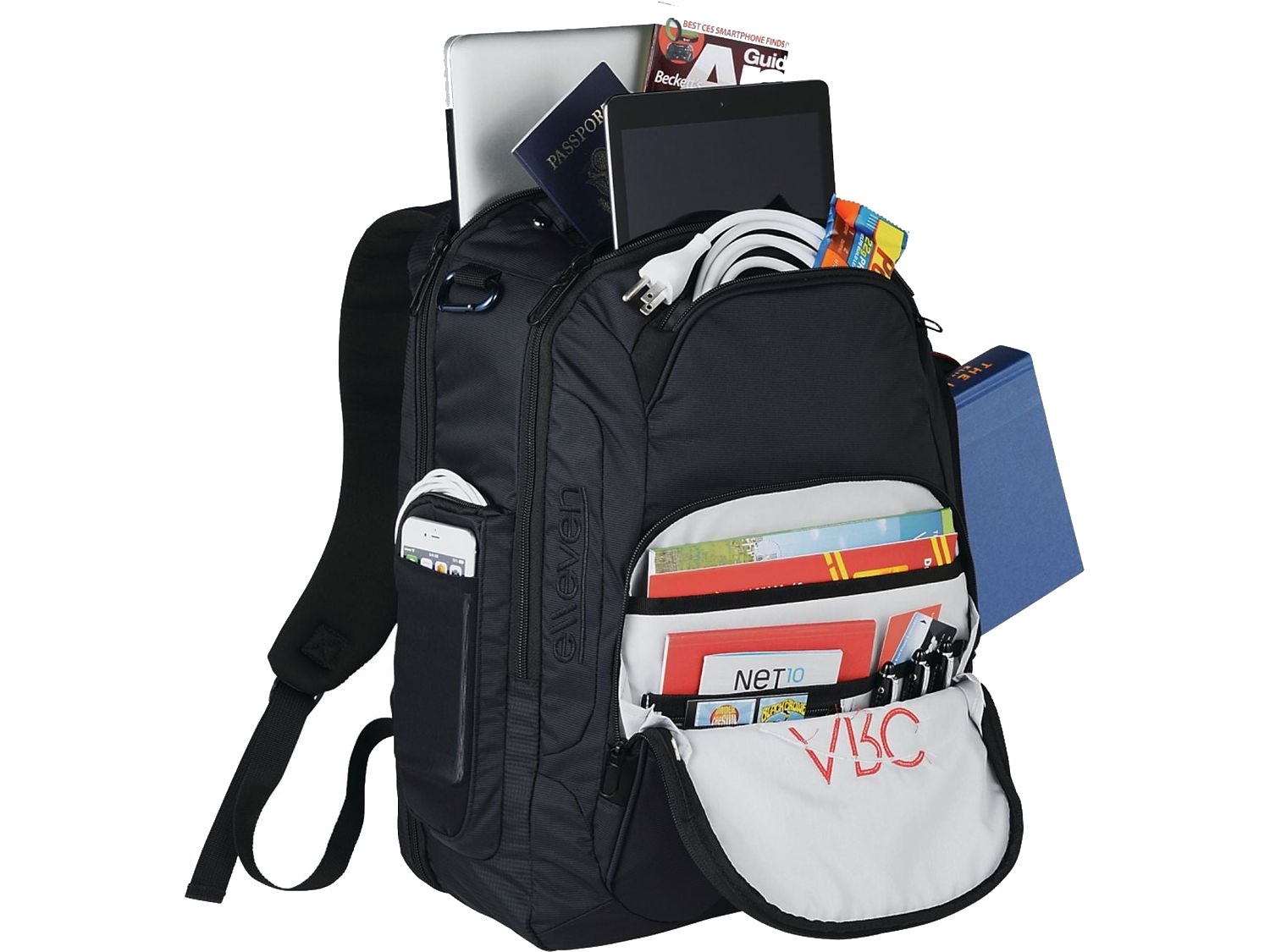 elleven Rutter TSA 17’’ Computer Backpack - Black - Laptop Backpacks