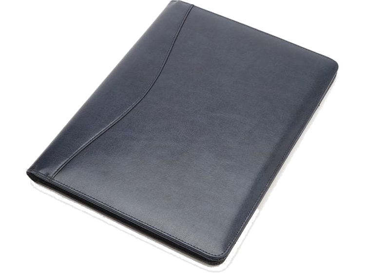 Executive Writing Portfolio - Blue - Leather Portfolios