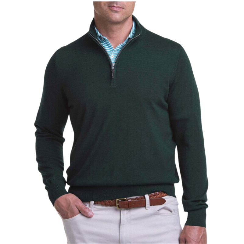 Fairway & Greene Men's Baruffa Quarter-Zip Windsweater