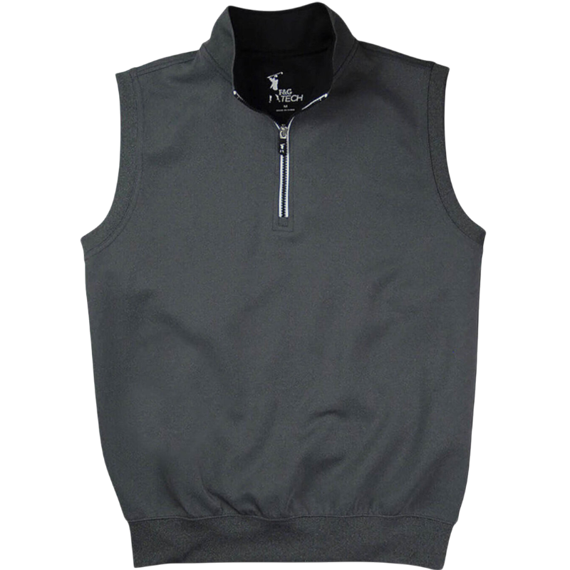 Fairway & Greene Men's Tech Solid Quarter-Zip Vest