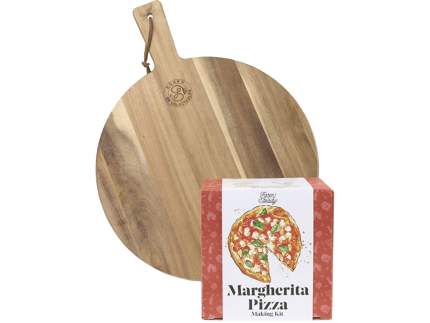 FarmSteady Margherita Pizza DIY & Board Gift Set - Food Gift Sets