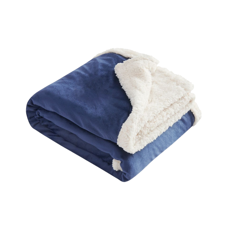 Field & Co.® Sherpa Blanket - Navy - Blankets