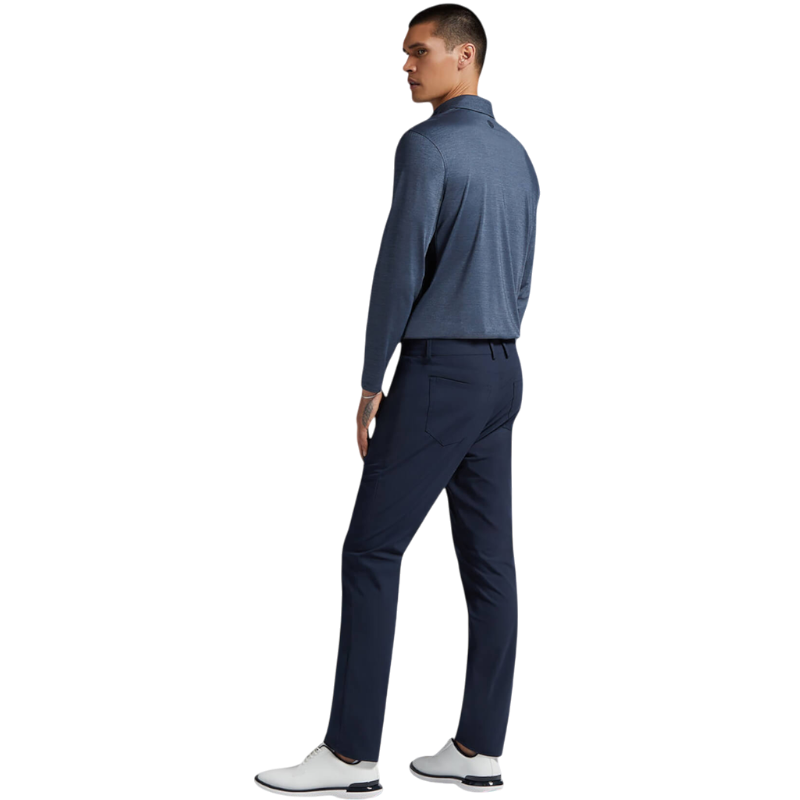 G/FORE Men's Rib Gusset Melange Ice Nylon Sun Shirt