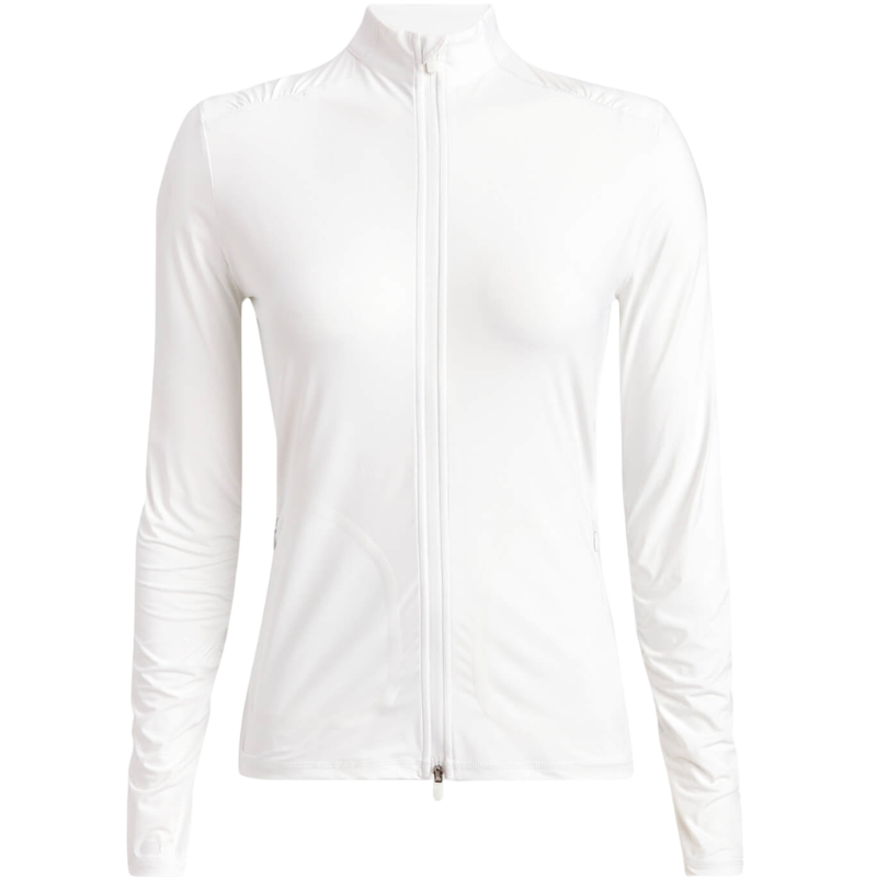 G/FORE Women's Silky Tech Nylon Ruched Full-Zip Layer