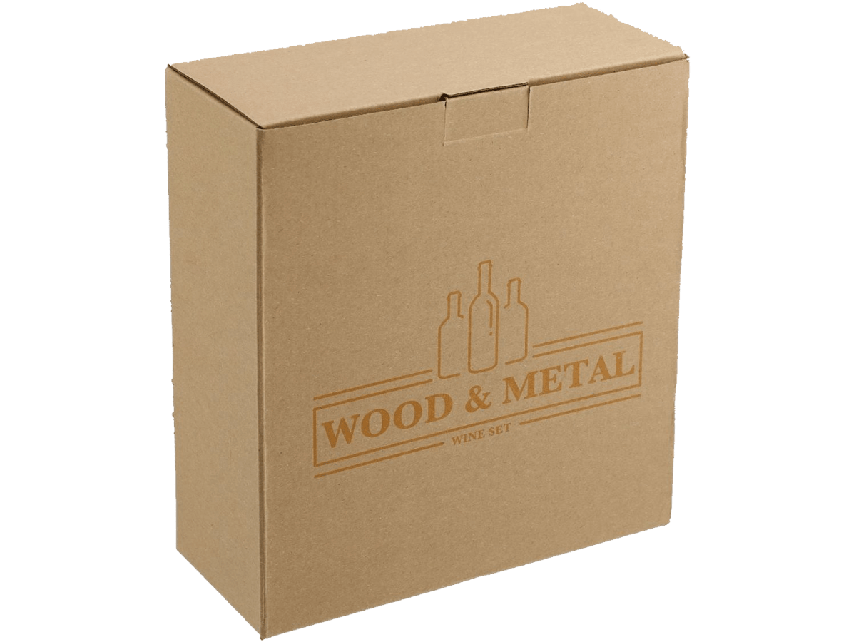 Graze Wood and Metal Wine Set - Barware - SwagWear