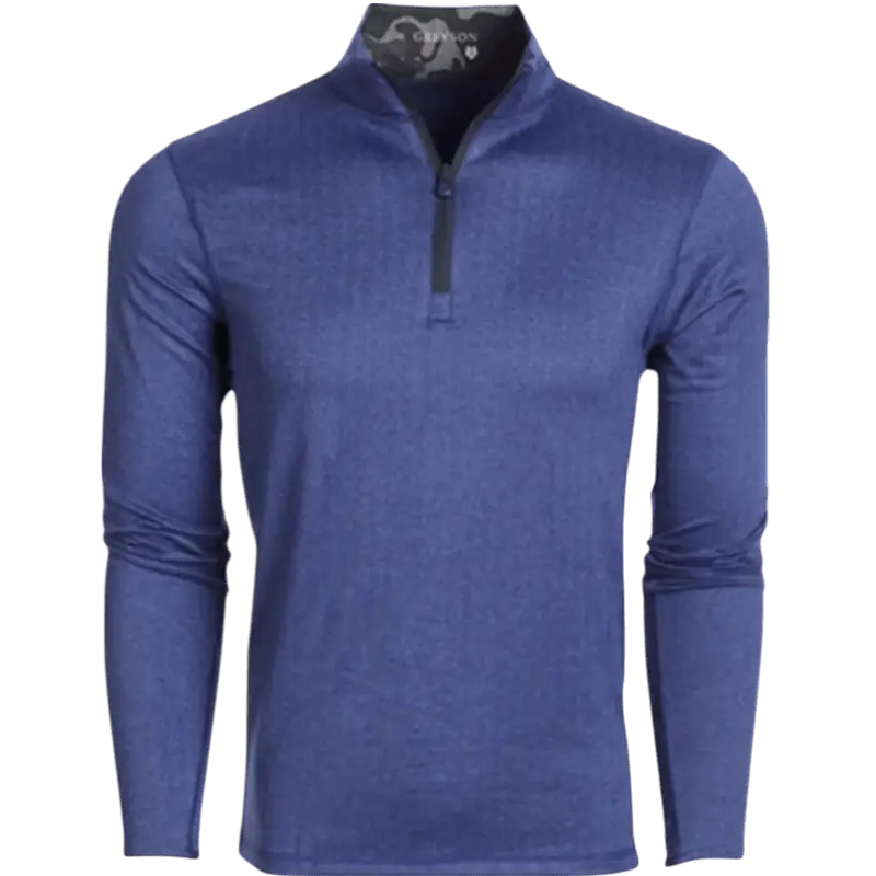 Greyson Men's Herringbone Tate Quarter - Zip - Pullovers - SwagWear