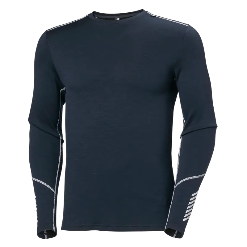 Helly Hansen Men's Lifa Merino Midweight Crew Top - Long - Sleeved T-Shirts - SwagWear