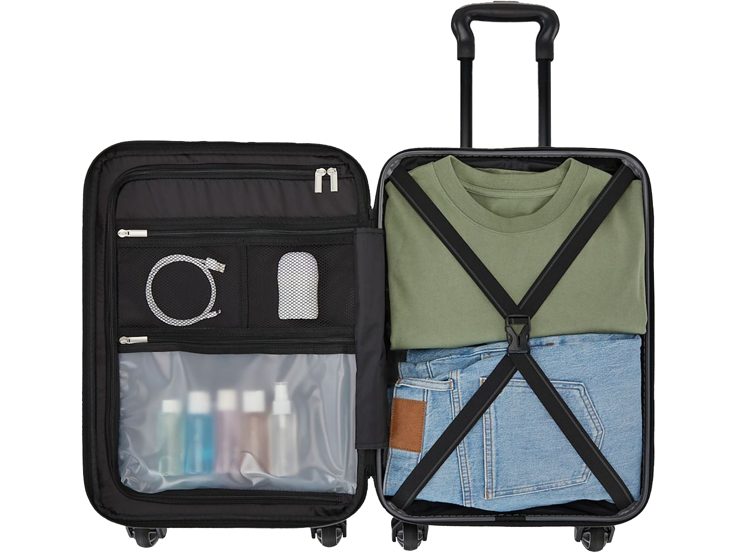 High Sierra Terra Trek Carry-On Luggage - Black - Luggage
