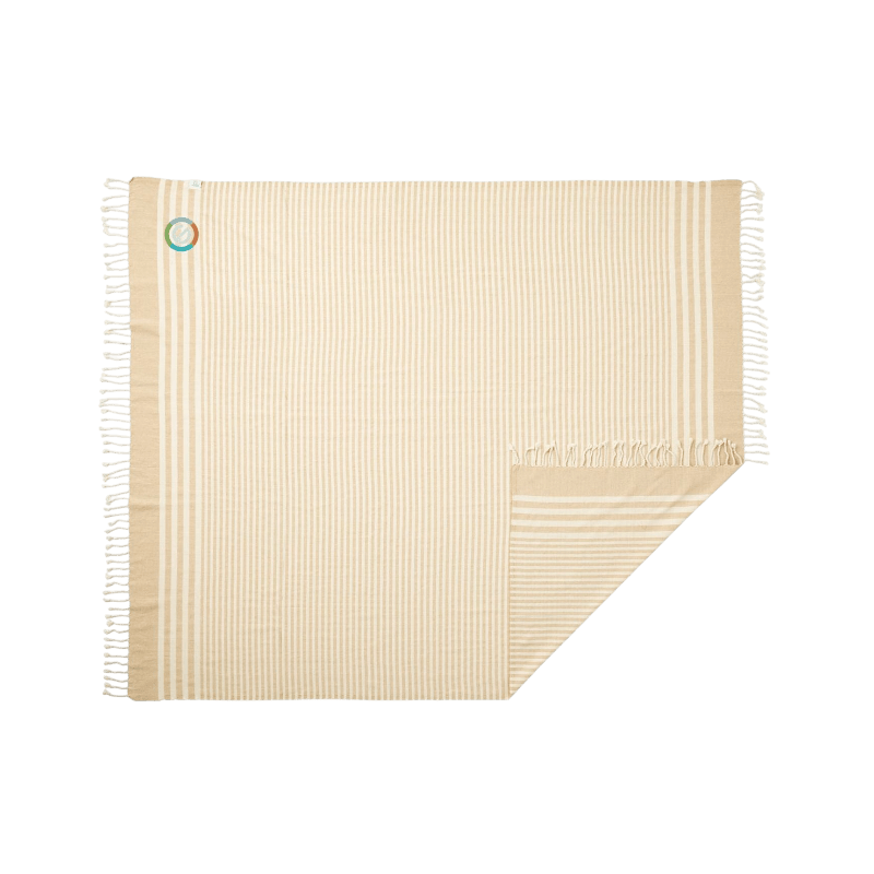 Hilana Upcycled Fethiye Throw Blanket - Blankets - SwagWear