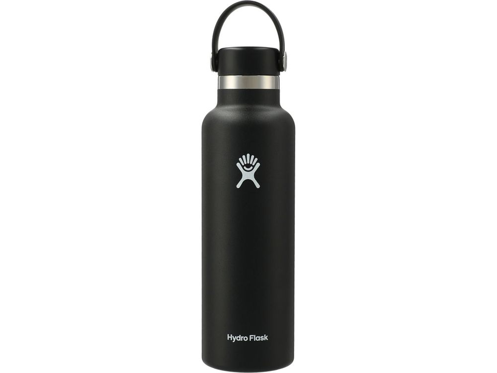 Hydro Flask® Standard Mouth 21 oz Bottle with Flex Cap - Black / 21oz - Water Bottles