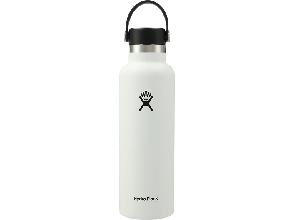 Hydro Flask® Standard Mouth 21 oz Bottle with Flex Cap - White / 21oz - Water Bottles