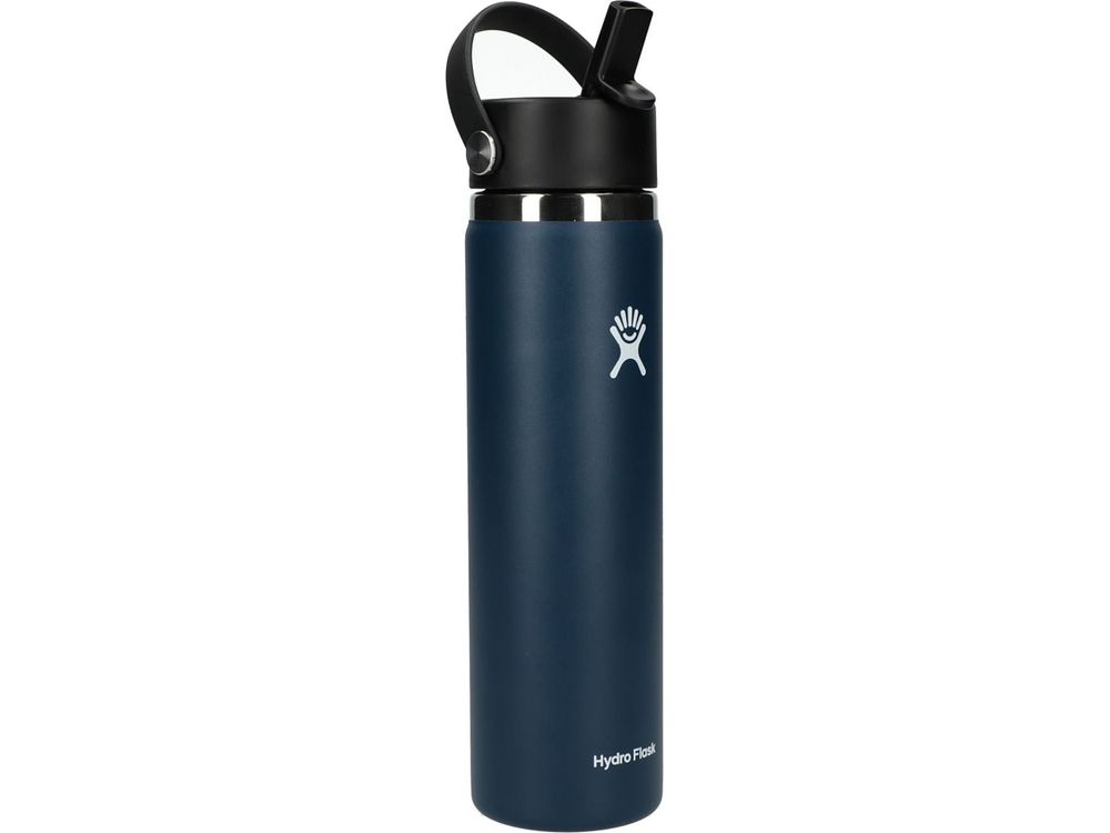 Hydro Flask® Wide Mouth 24oz Bottle with Flex Straw Cap - Water Bottles w/Straw