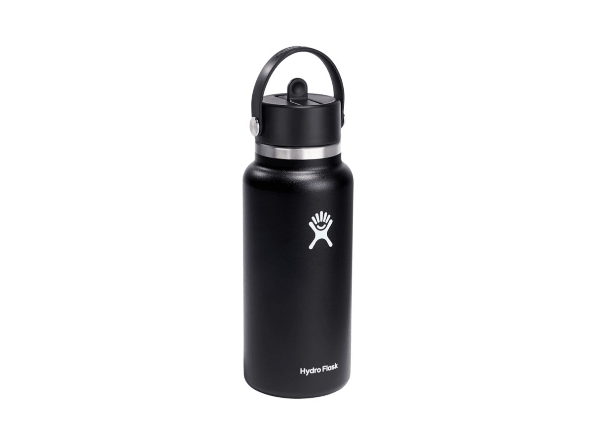 Hydro Flask® Wide Mouth With Flex Straw Cap 32oz - Water Bottles w/Straw - SwagWear