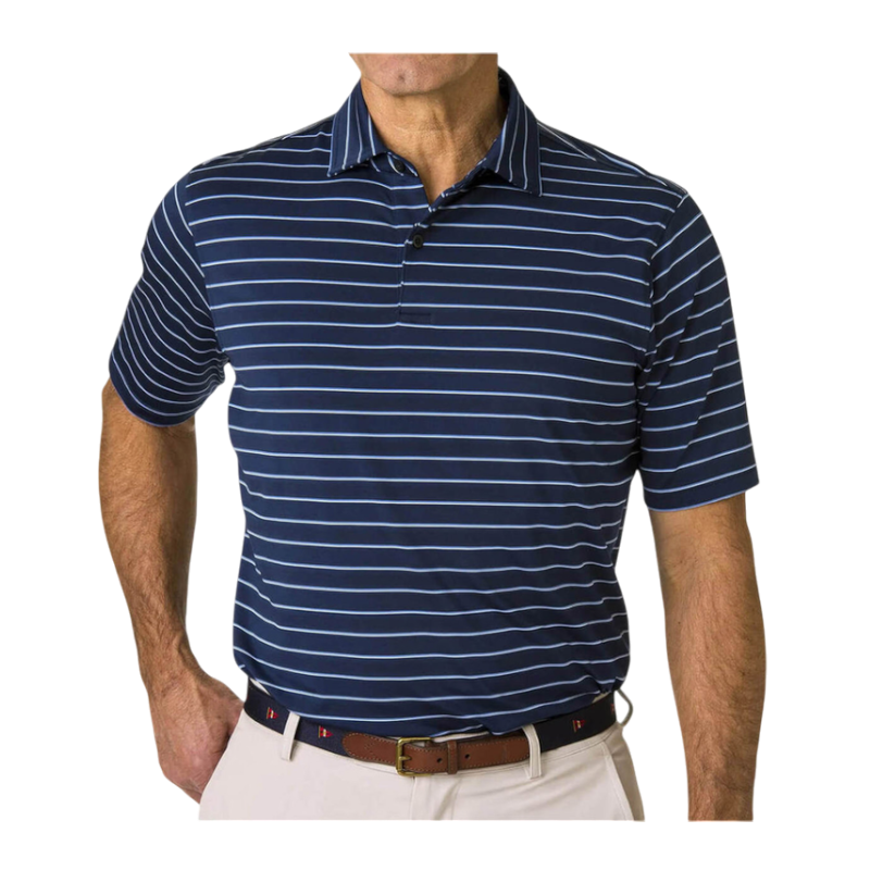 Fairway and Greene Men's Faxon Stripe Polo