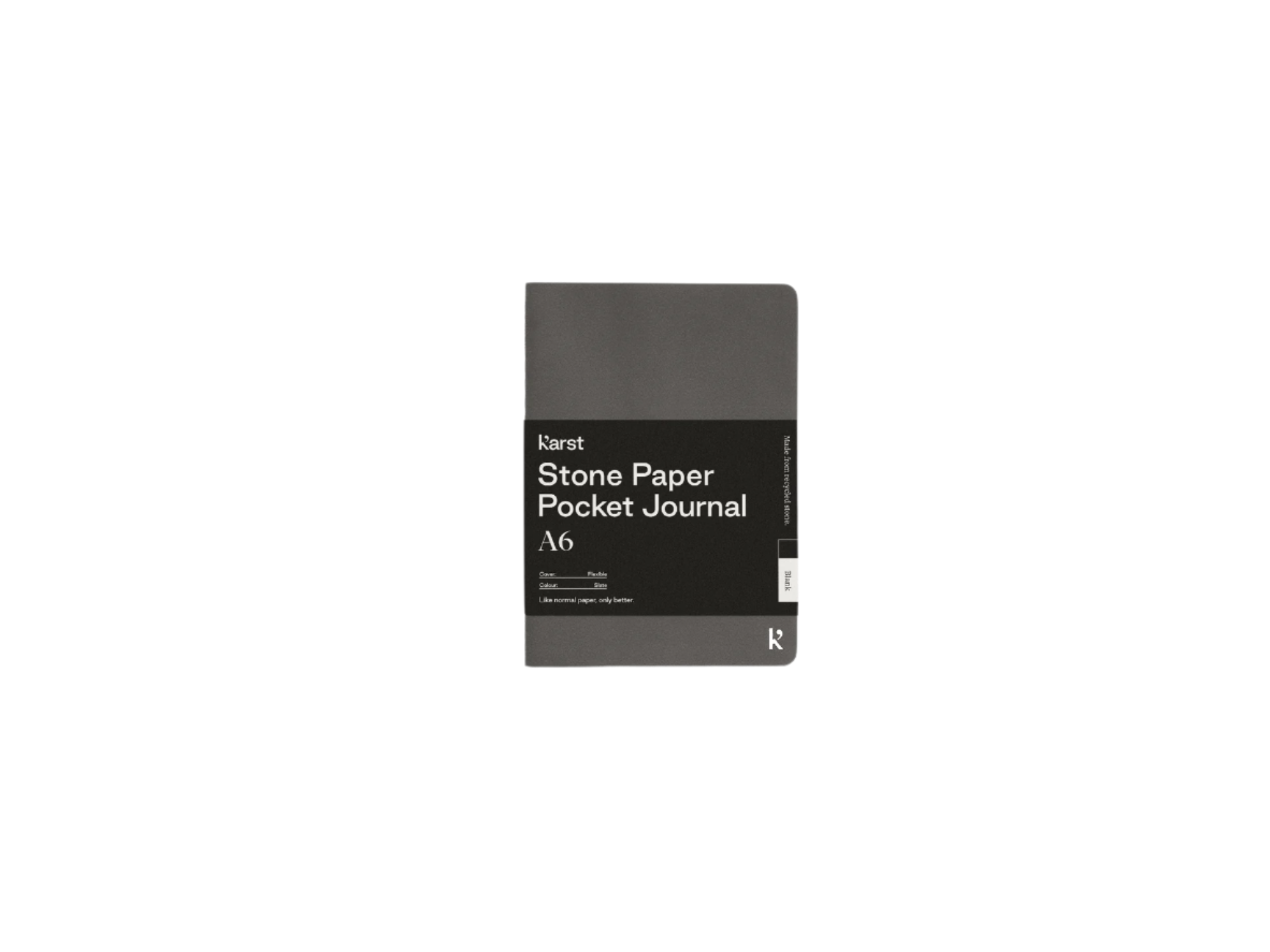 Karst Stone Paper Pocket Journal - Slate / Blank - Stone Notebooks