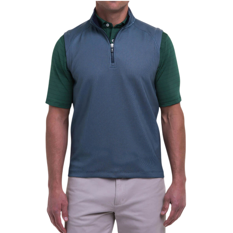 Fairway & Greene Men's Microdot Quarter-Zip Vest