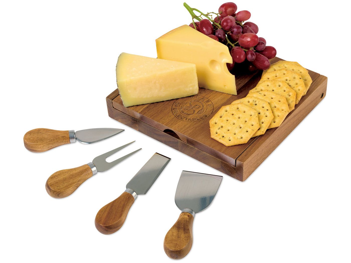 La Cuisine Cheese Board with Serving Set - Homewares