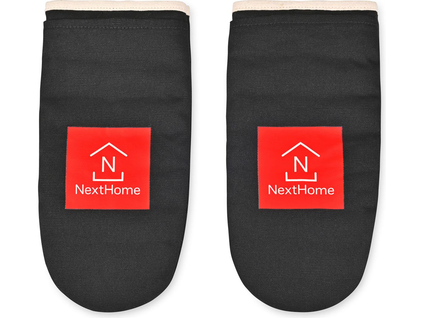 La Cuisine Oven Mitt Set of Two - Black - Homewares