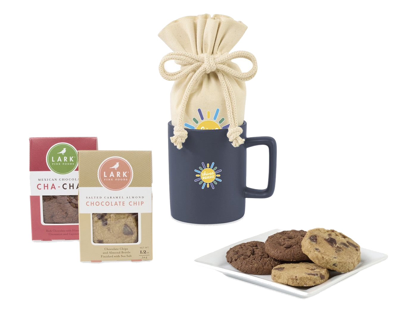 Lark Welcoming Cookie Treat Mug Stuffer - Matte Navy - Food Gift Sets