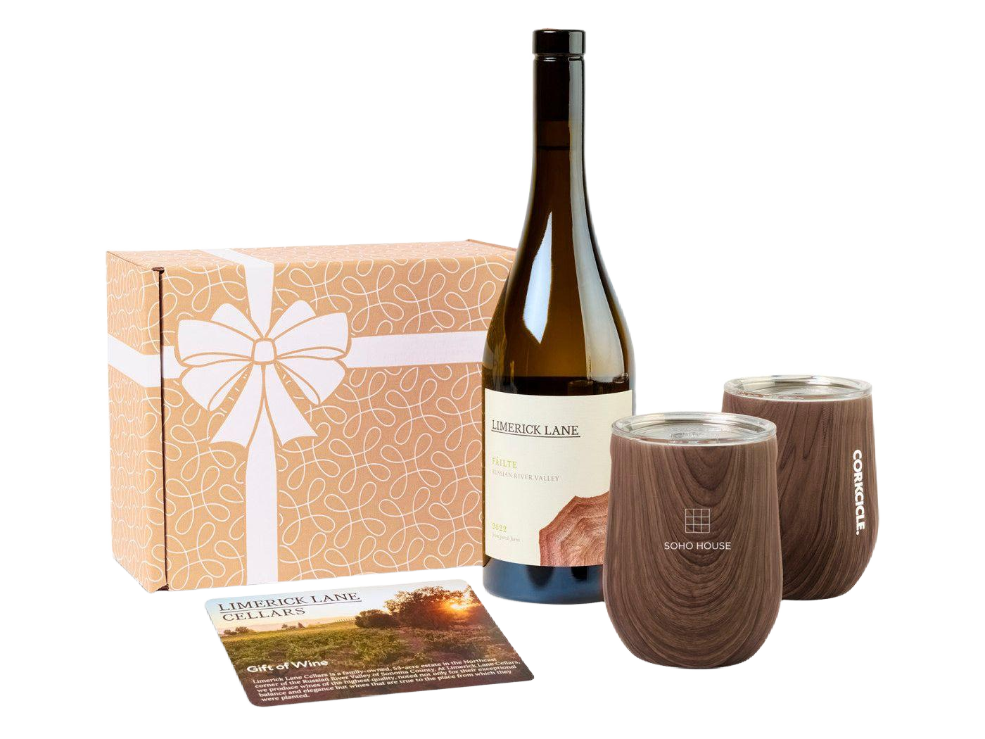 Limerick Lane Cellars A Toast To You Wine & Corkcicle® Stemless Gift Set - Wine Gift Sets