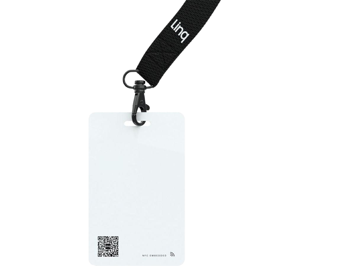 Linq Badge - White - QR Badge