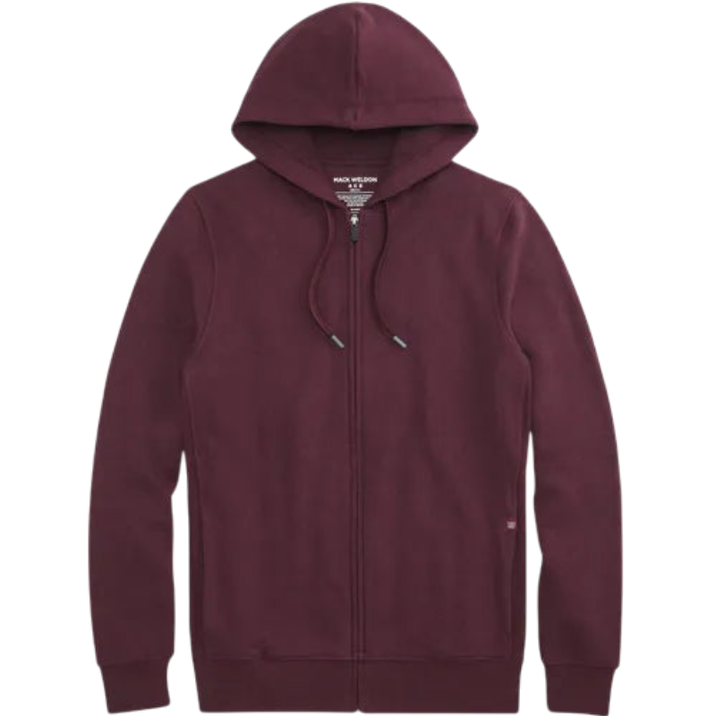 Mack Weldon ACE Full-Zip Hooded Sweatshirt - Purple Potion Heather / S - Full-Zip Hoodies