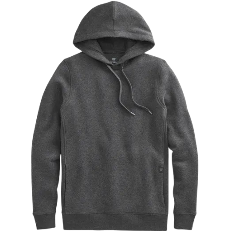 Mack Weldon ACE Pullover Hooded Sweatshirt - Charcoal Heather / S - Hoodies