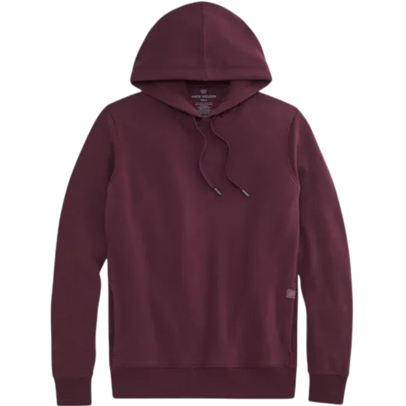 Mack Weldon ACE Pullover Hooded Sweatshirt - Plum Wine / S - Hoodies