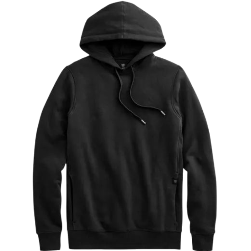Mack Weldon ACE Pullover Hooded Sweatshirt - True Black / S - Hoodies